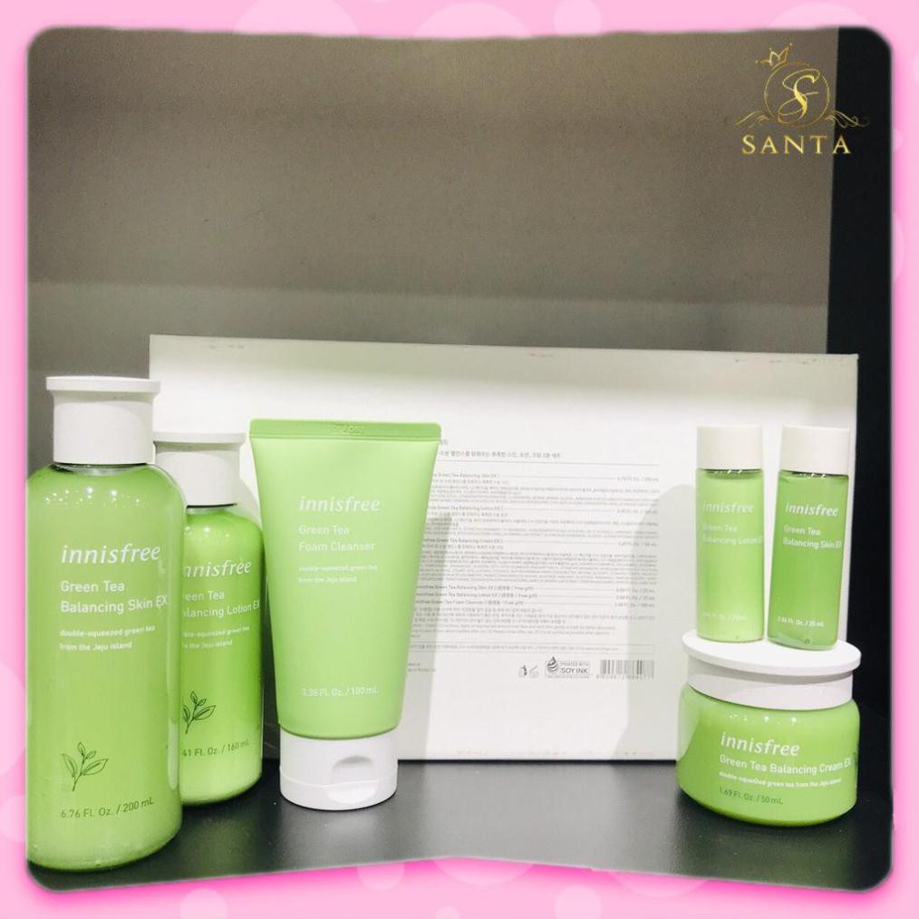 [AUTH] BỘ DƯỠNG TRÀ XANH INNISFREE GREEN TEA BALANCING SPECIAL SKIN CARE EX SET 6 MÓN | BigBuy360 - bigbuy360.vn