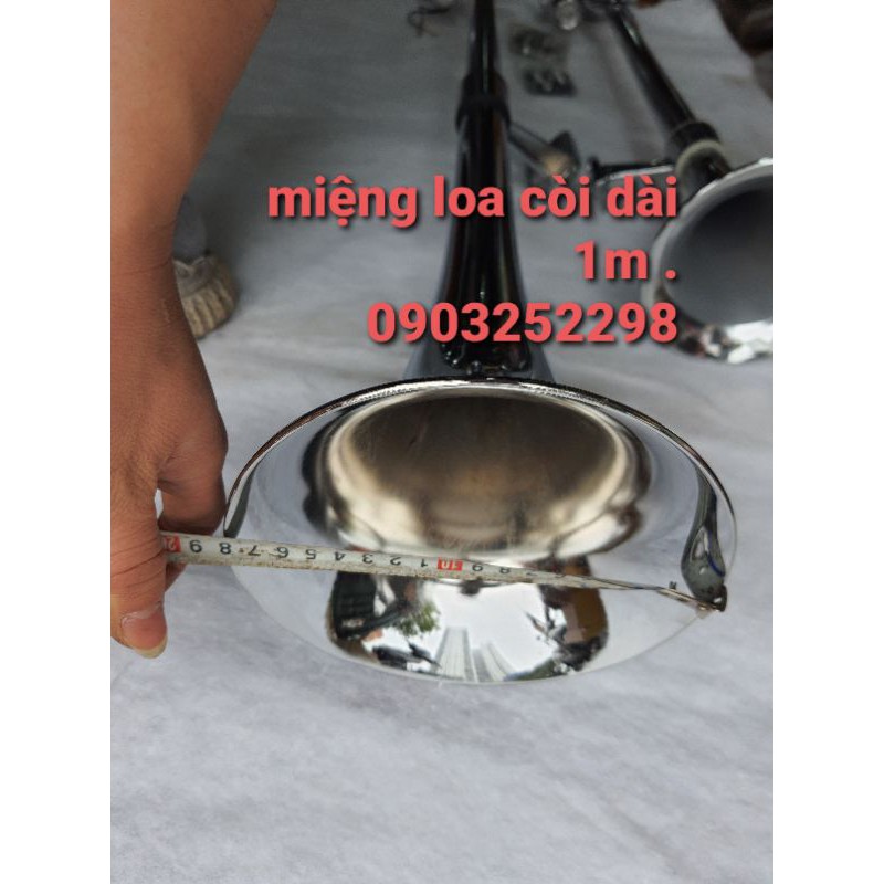 Kèn hơi - cặp còi uy lực khủng 1m + 70cm có video tets còi 12v - 24v loại 1