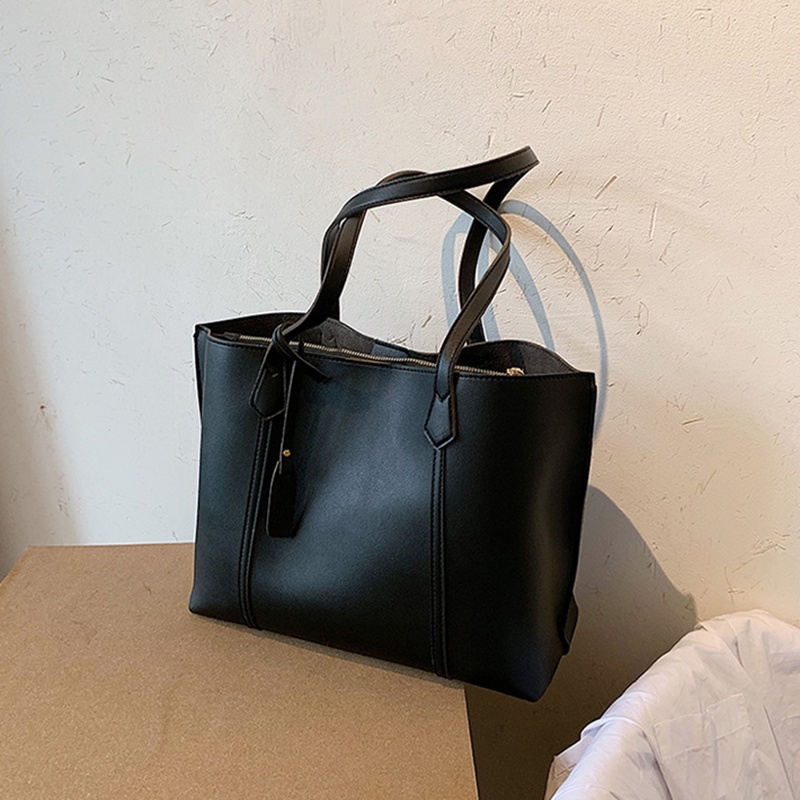 Túi Tote Đeo Vai Phong Cách Retro Đơn Giản Cho Nữ