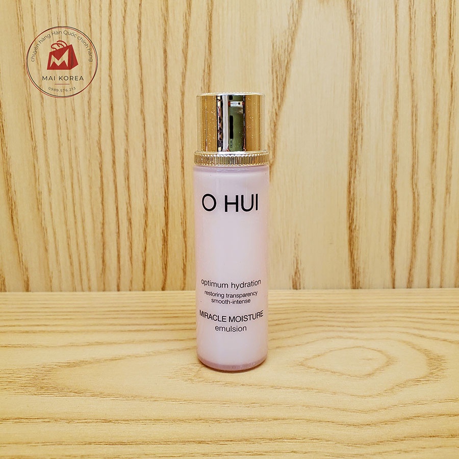 Cặp nước hoa hồng và sữa dưỡng OHUI hồng OHUI MIRACLE MOISTURE mini 20ml+20ml