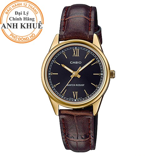 Đồng hồ nữ dây da Casio Anh Khuê LTP-V005GL-1B2UDF
