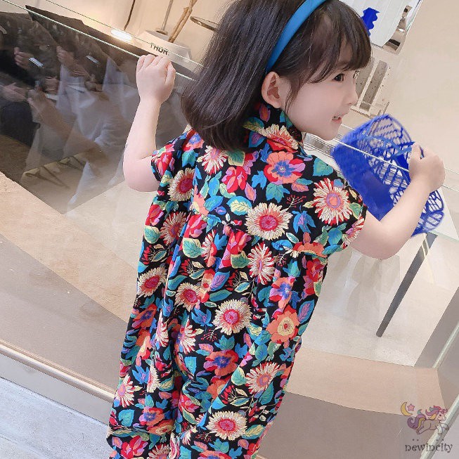 Bộ đồ liền thân dáng rộng phong cách thời trang hàn quốc dành cho bé gái