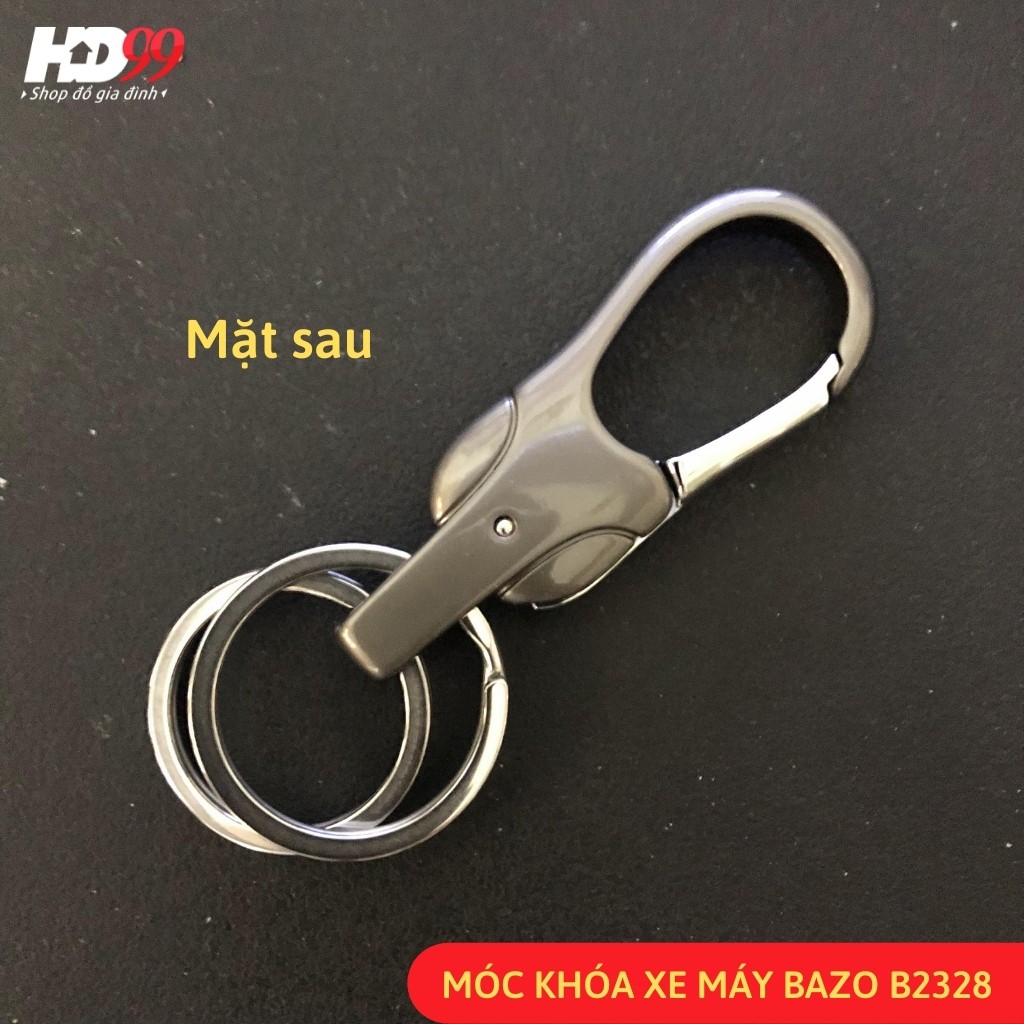 Móc khóa Ô tô Xe máy BAZO B2328 | Chất liệu Thép chuyên dụng mạ Crome sáng bóng, phong cách cổ điển, lịch lãm