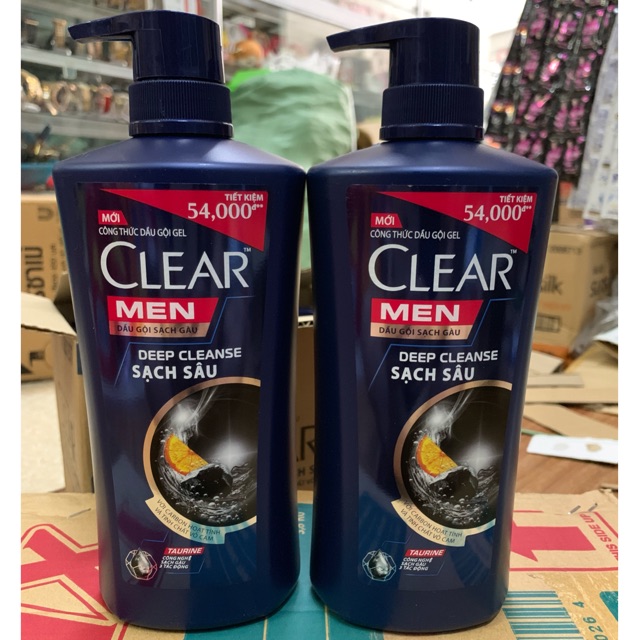 Hàng mới Dầu gội Clear Men sạch sâu da đầu hương vỏ cam 630g