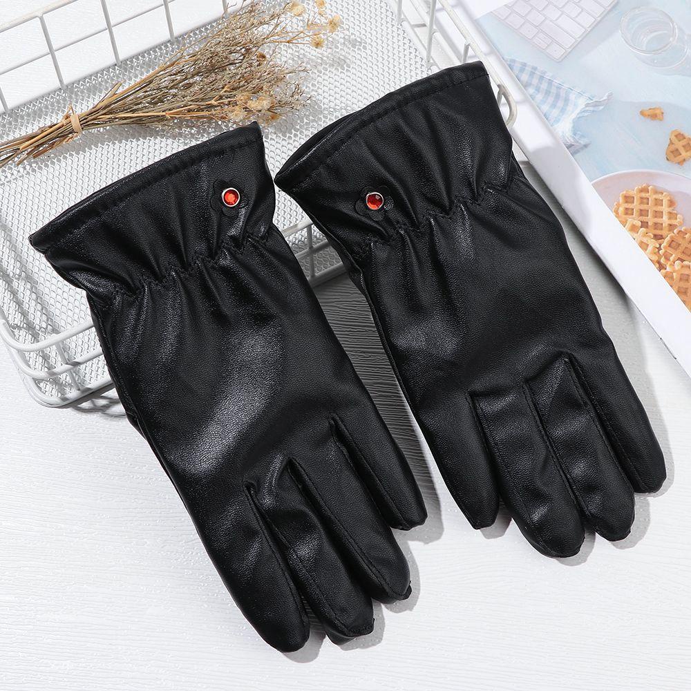 1 Đôi Găng Tay Dày Có Thể Chạm Màn Hình Cảm Ứng Thời Trang Thu Đông Unisex