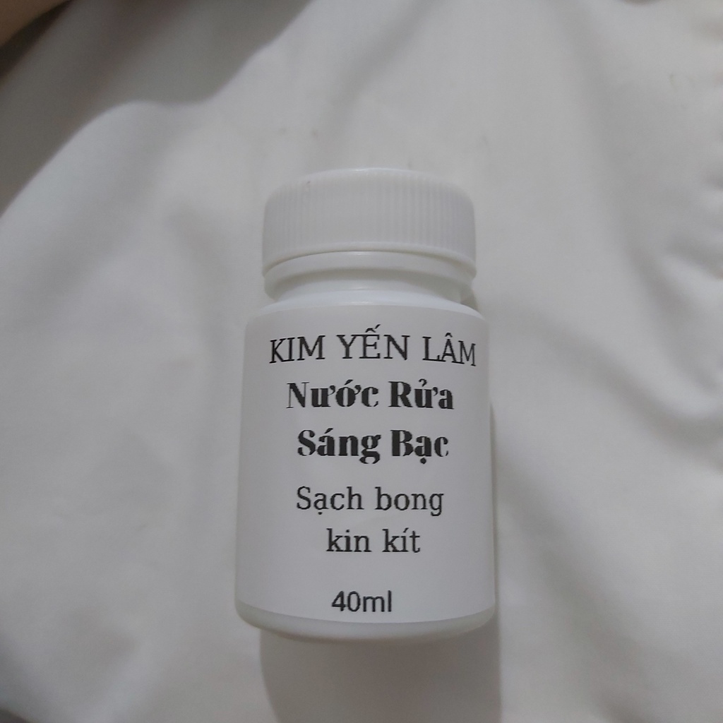 Nước rửa trang sức bạc, nước rửa bạc tại nhà 40ml