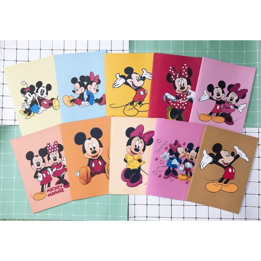 vở sanrio kẻ ngang S7VI44 tập donald mickey thần tượng 25x17cm 80 trang giấy đẹp