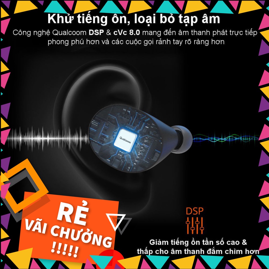 GIÁ YÊU ✪ CHÍNH HÃNG ✪ Tronsmart Spunky Beat | Tai nghe Bluetooth không dây 5.0 chống nước IPX5 tích hợp công nghệ hủy t