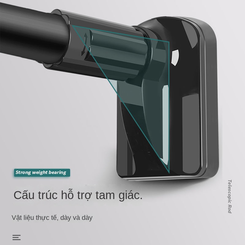 Thanh Treo Rèm Cửa Bằng Thép Không Gỉ Có Thể Thu Gọn Tiện Dụng