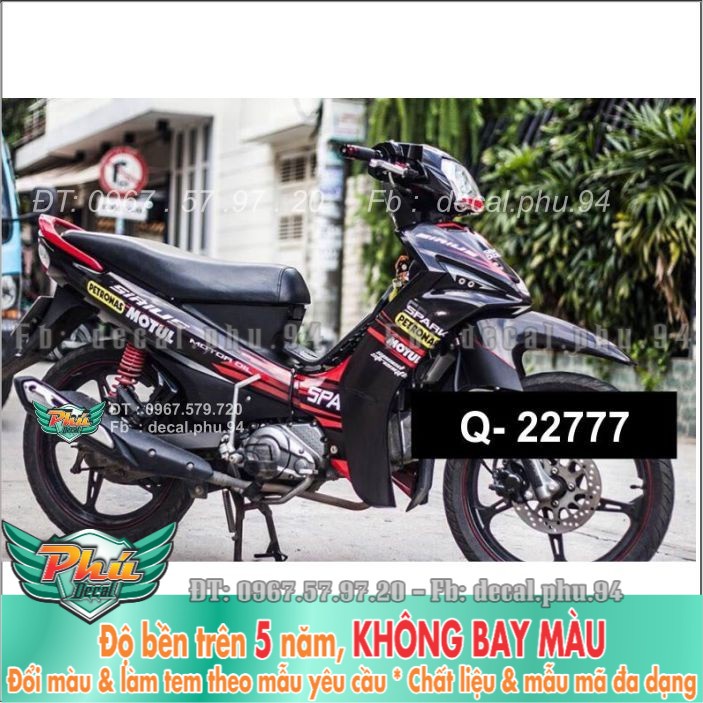 Tem rời Sirius FI Đỏ đen (X) -1