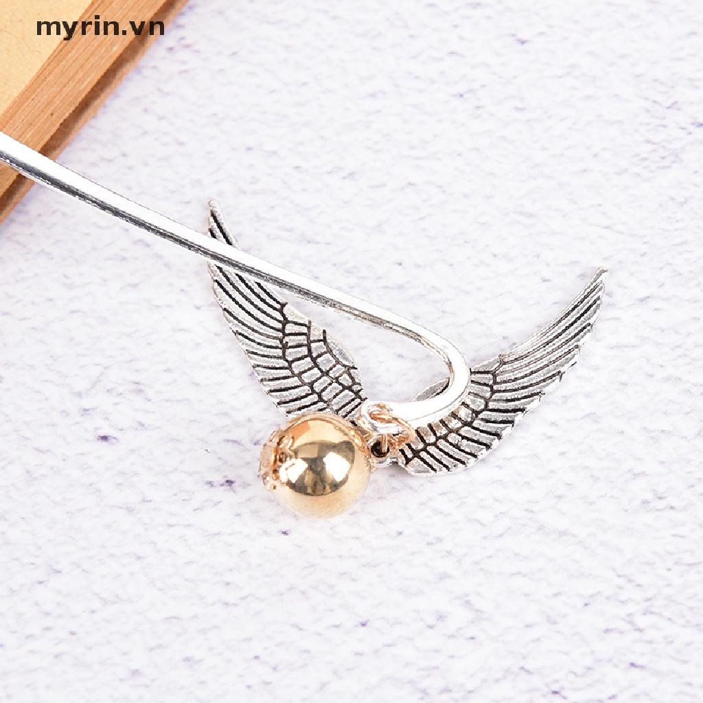 Thẻ Đánh Dấu Trang Sách Hình Harry Potter Màu Vàng Kim Dùng Làm Quà Tặng Trường Học