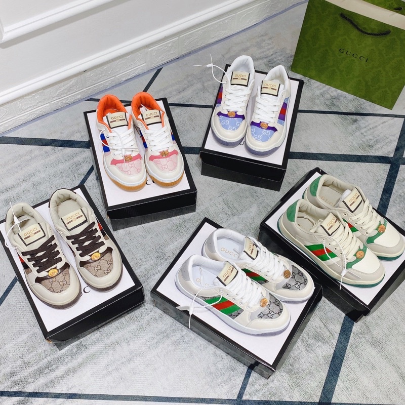 Giày thể thao guci kẻ chéo hoạ tiết fullbox