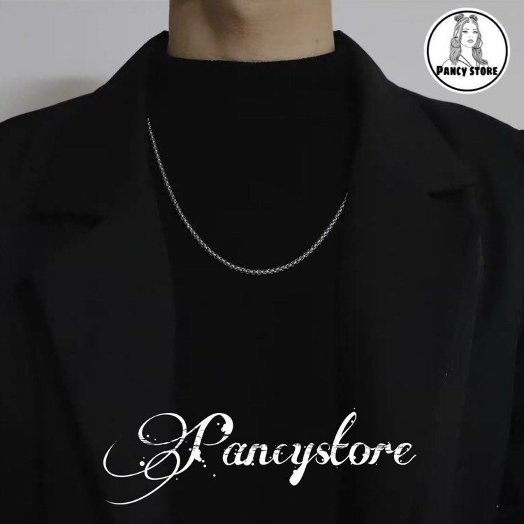 dây chuyền vòng cổ titan dây trơn unisex