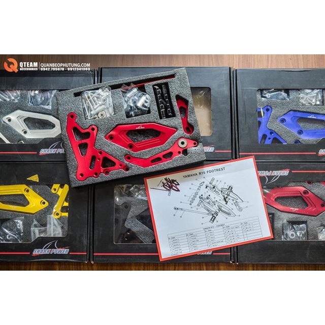 SỐ GẢY ĐƠN SHARK POWER LẮP CHUẨN CHO YAMAHA R15V3 / MT15 VÀ CHẾ CHO CÁC DÒNG XE KHÁC