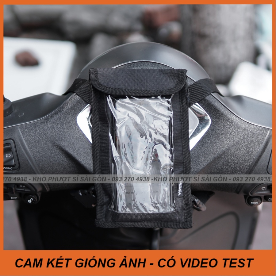 Phiên bản túi treo đầu xe MINI đựng điện thoại cảm ứng được chạy giao hàng - chạy Grab tiện lợi