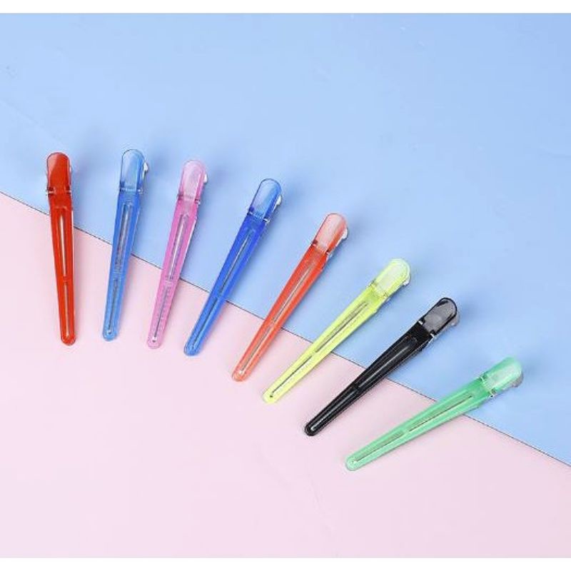 Sỉ 100 cây kẹp mỏ vịt có sắt MÀU NGẪU NHIÊN, Làm tóc,trang điểm