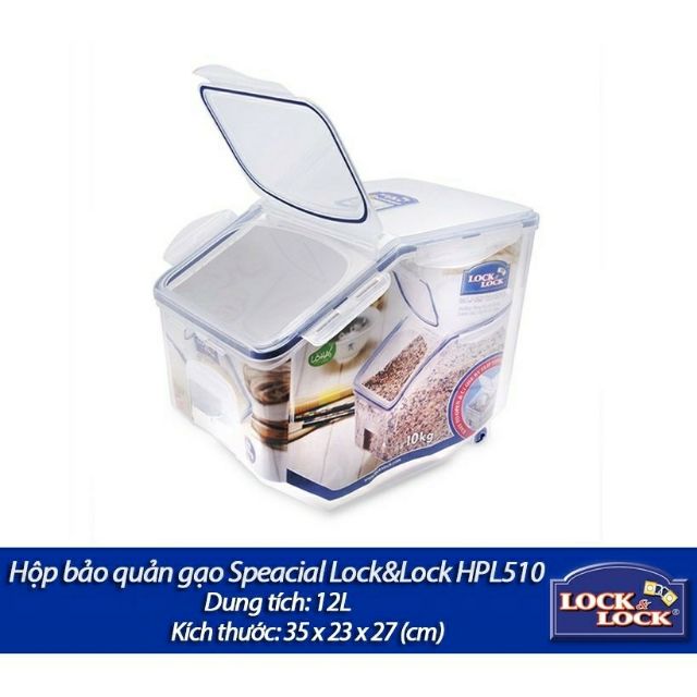 Thùng đựng gạo 10kg Lock&Lock – HPL510