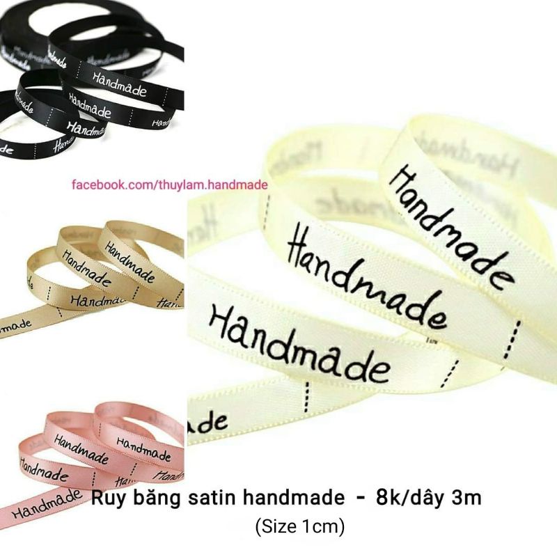 Ruy băng satin handmade