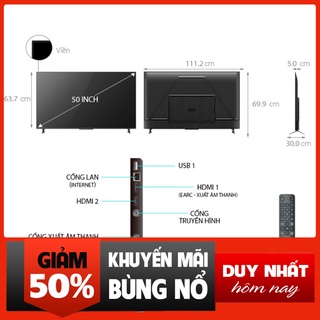 Tivi TCL 55 inch Smart tivi 4K 55P725