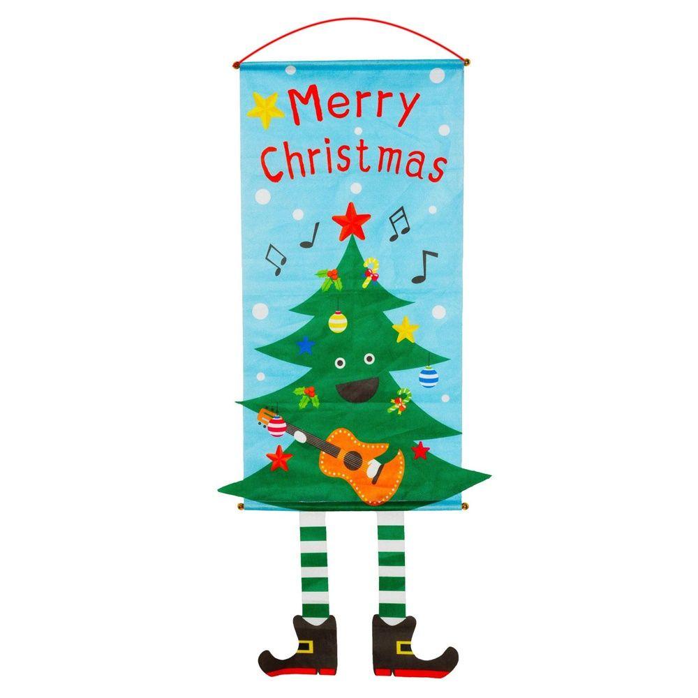CONOPERY Phụ Kiện Treo Trang Trí Cửa Sổ Hình Ông Già Noel / Người Tuyết Bằng Vải Không