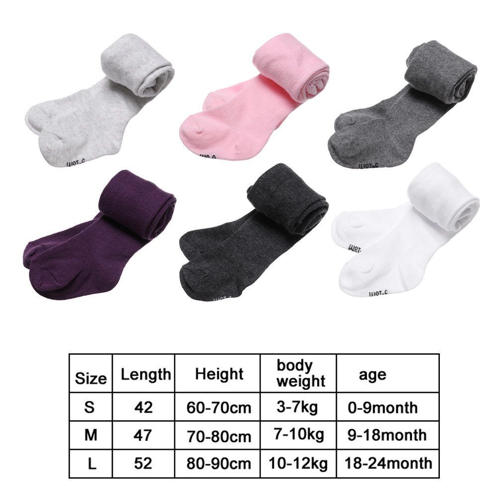 1 quần tất cotton giữ ấm màu sắc kẹo ngọt cho bé từ 0-2 tuổi