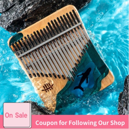 Đàn kalimba 17/21 phím bằng gỗ sồi có phụ kiện