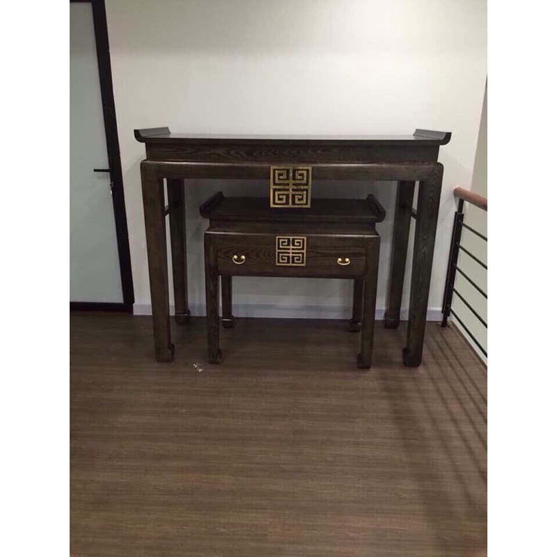 tủ thờ án gian thờ gỗ sồi đẹp