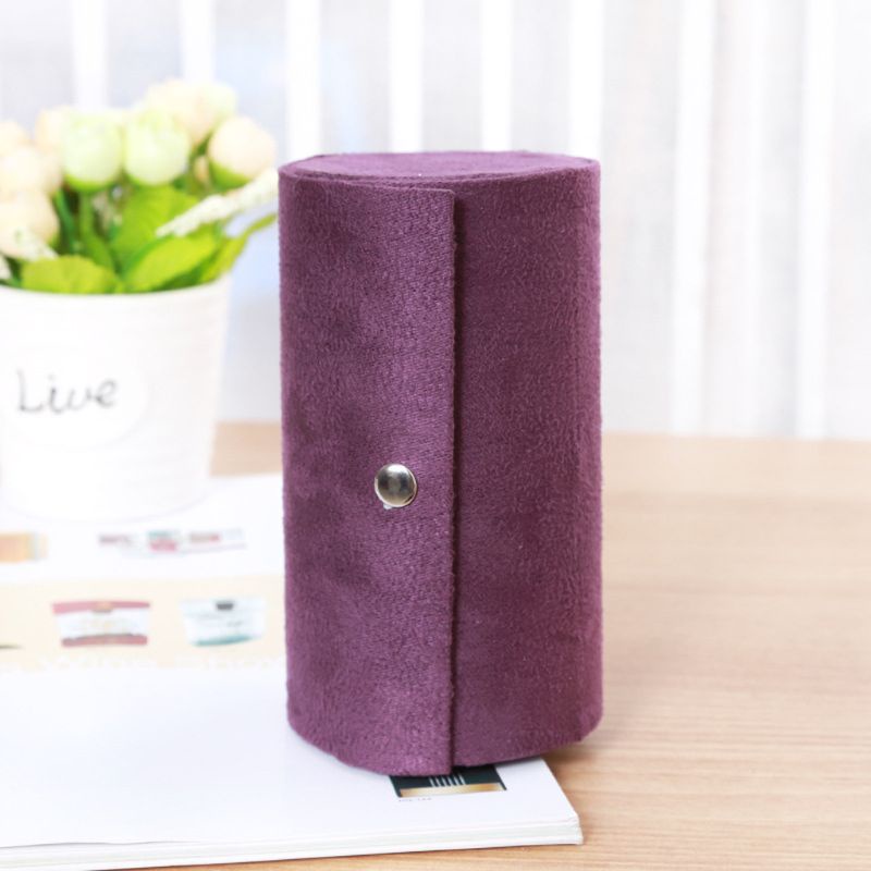 Flgo Hộp Tròn 3 Tầng Đựng Trang Sức / Khuy Măng Sét Gọn Nhẹ Sắp Xếp Gọn Gàng