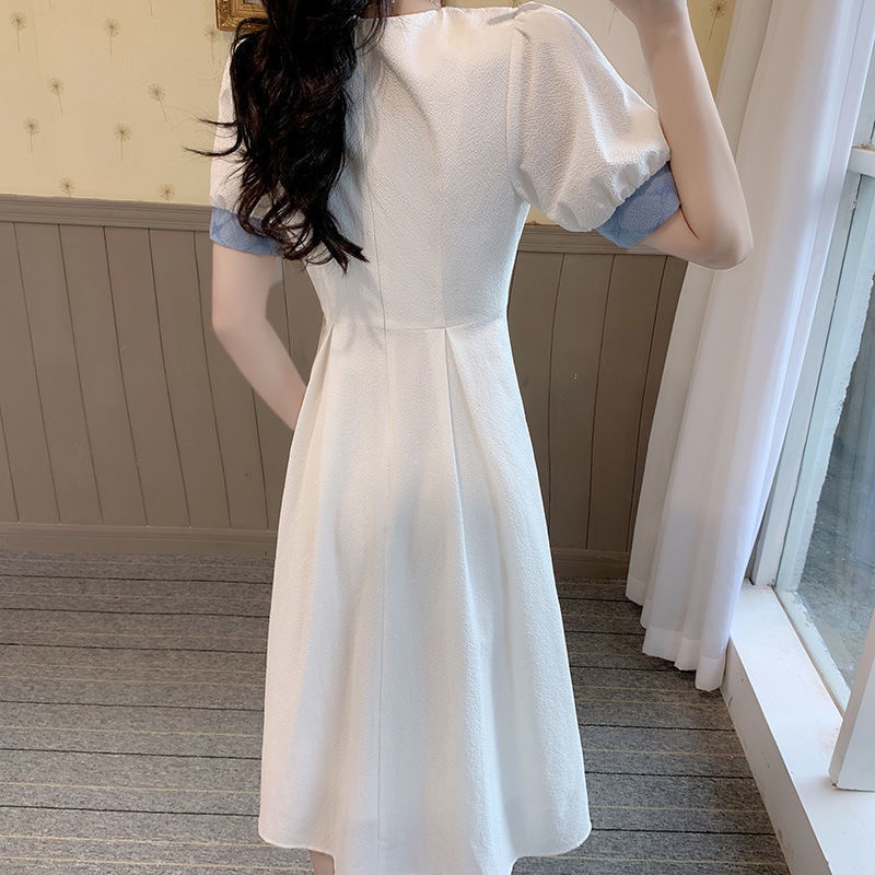 Đầm Chữ A Mùa Hè 2022 Mới Phong Cách Pháp Thời Trang Cho Nữ