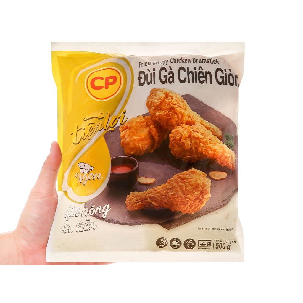 ĐÙI GÀ CHIÊN GIÒN CP GÓI 500G