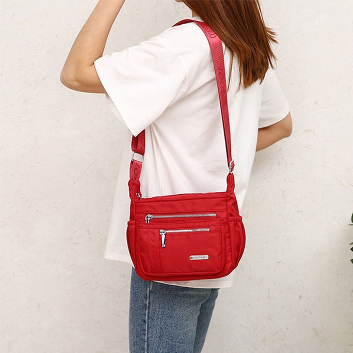 Túi đeo chéo 5 ngăn vải dù oxford chống nước chống xước siêu bền size 25cm TUI-20