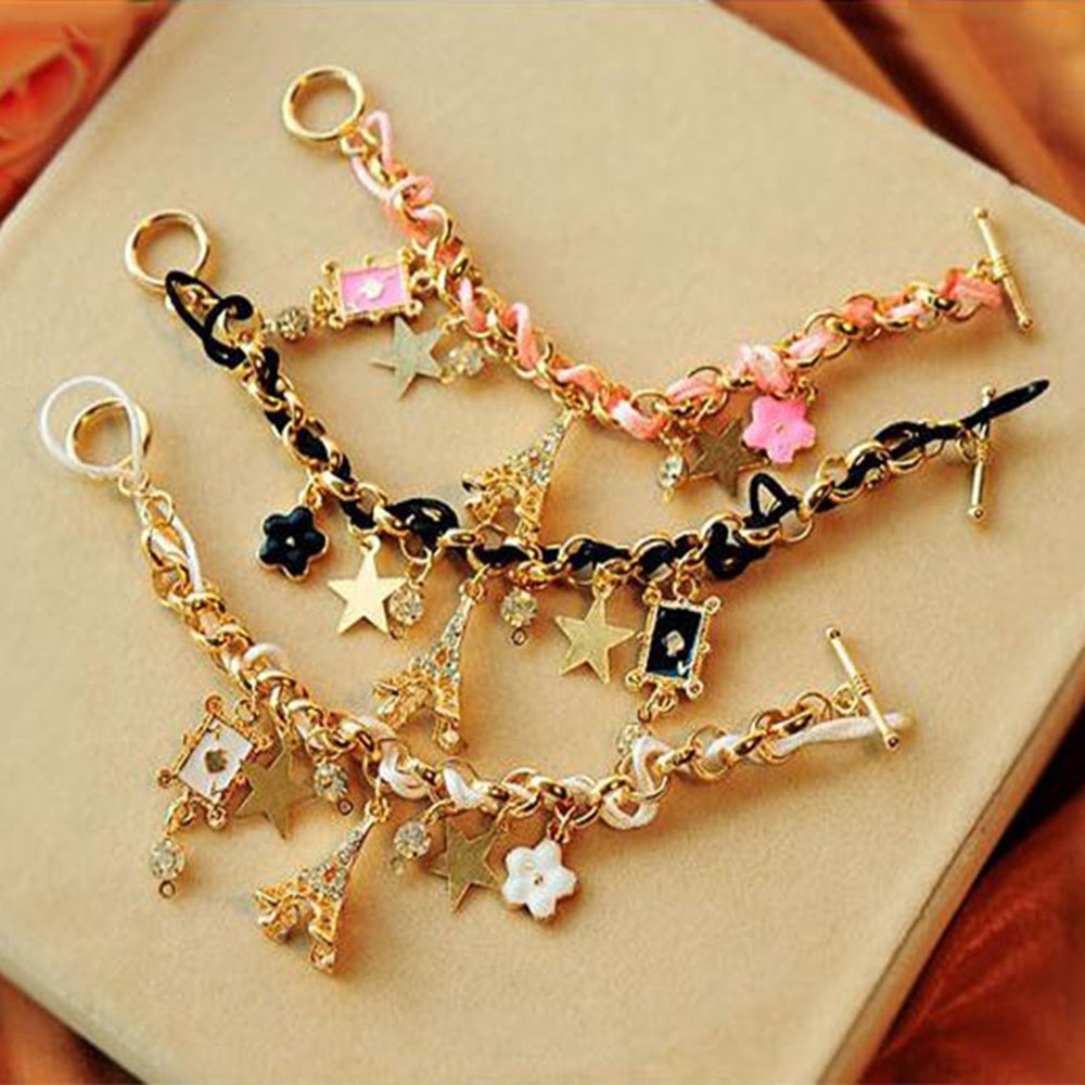 Mxgoods Jewelry Women Leather | Star Flower Bangle