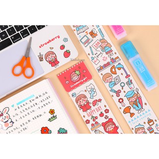 Sticker 39x6,5cm Cô Gái Luho (Xanh Dương)