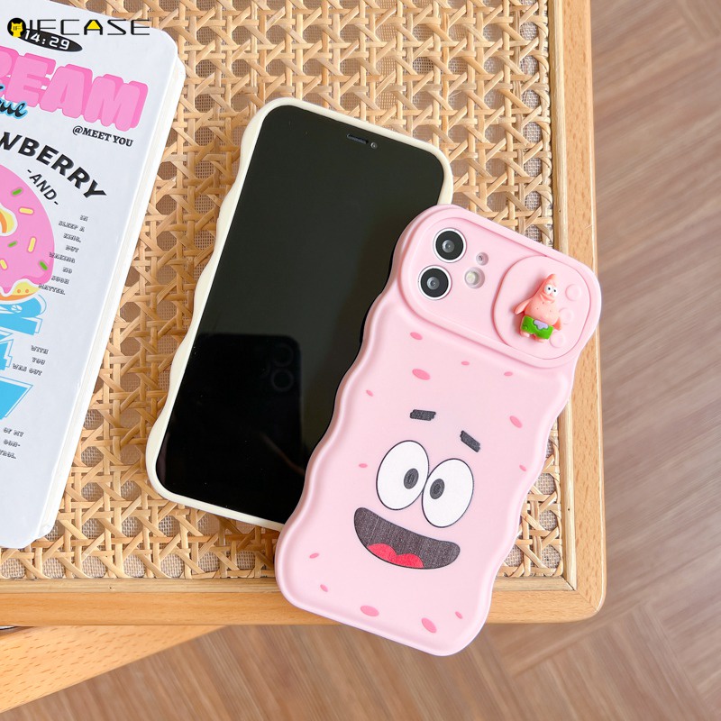 Ốp Điện Thoại Chống Sốc Họa Tiết SpongeBob Patrick Cho iPhone 13 12 11 Pro Max XS Max XR X