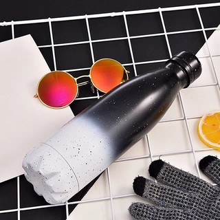 Thermos cup℡❀☃Ins web celebrity students portable coke bottle water cup men's and women's creative trend of stainless