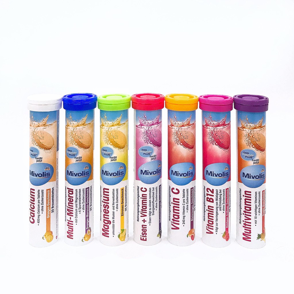 (Chính Hãng) Viên sủi Mivolis nhiều vị