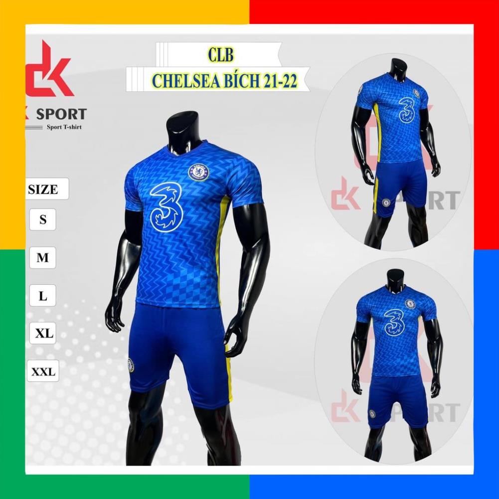 Bộ áo/quần thể thao, đá bóng Chelsea mùa giải 2021 -2022 sẵn kho giá tốt, thoáng mát, chất lượng cao đủ màu đủ size.