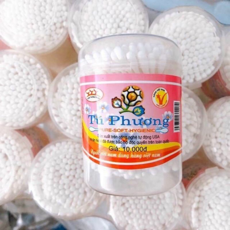 Hộp Tăm Bông Tú Phương Cho Trẻ Sơ Sinh