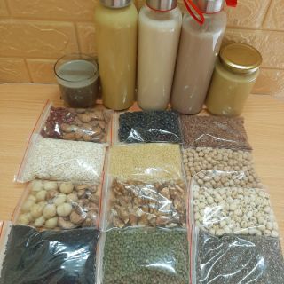 Set 14 loại hạt làm sữa hạt