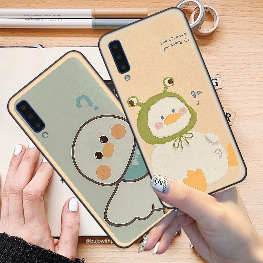 Ốp Samsung A7 2018 / A9 2018 bộ hình cute dễ thương gấu thỏ xinh xắn vẽ tay lạ mắt