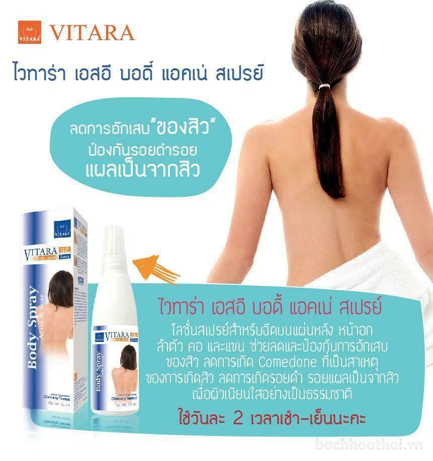 Chai xịt ṫrị mụȵ lưng VITARA SE Body Acne Spray