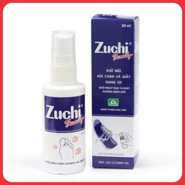 Xịt khử mùi hôi chân Zuchi 50ml