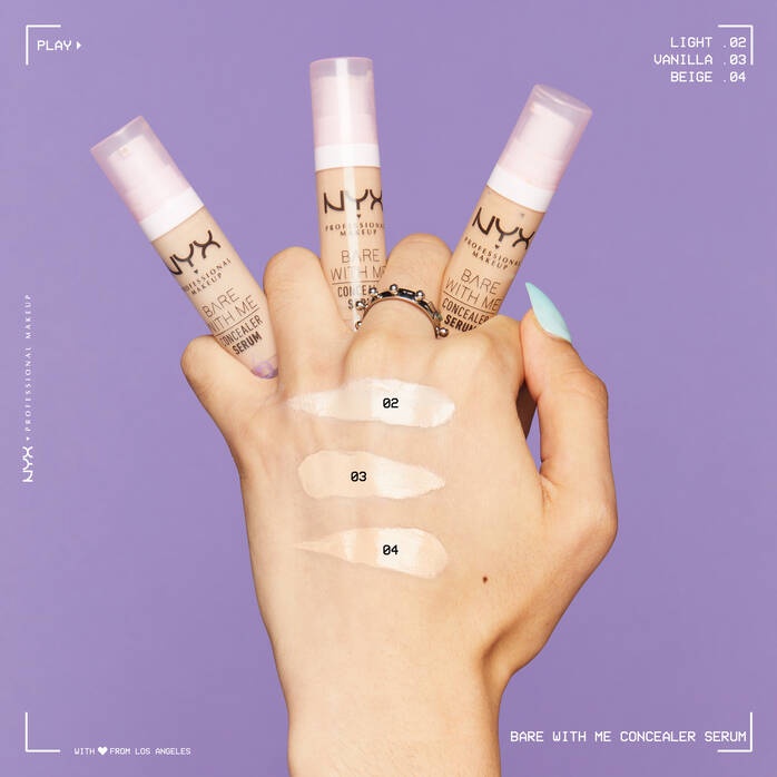 Che Khuyết Điểm NYX Có Tinh Chất Serum Bare With Me Concealer Serum 9,6 ml