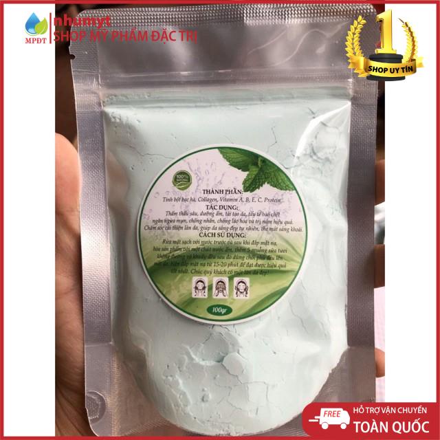 Bột đắp mặt nạ Bạc Hà gói 100gr