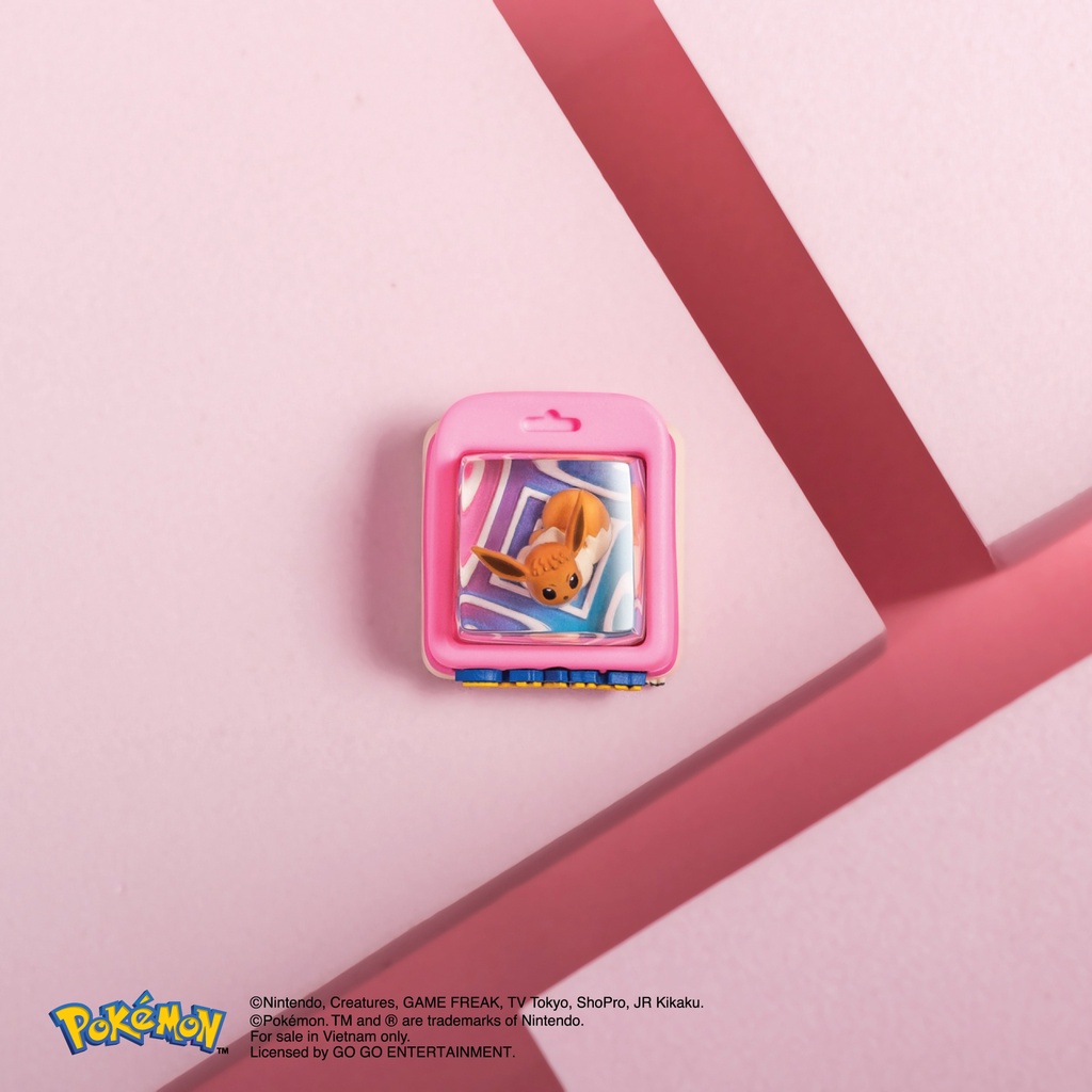 Keycap bàn phím cơ Dwarf Factory Pokemon Eevee - Hàng chính hãng