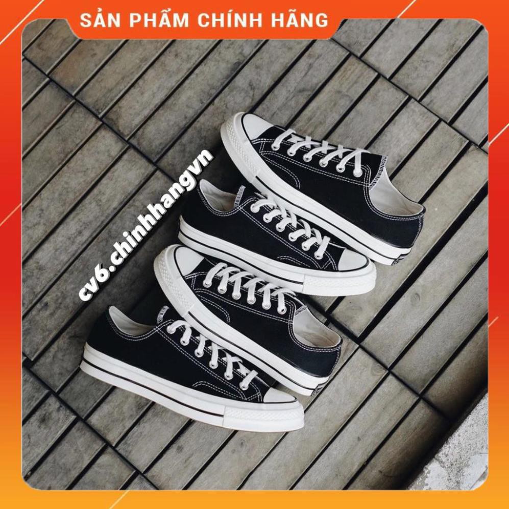 ( 𝙃𝙖̀𝙣𝙜 𝙍𝙚𝙖𝙡 ) Giày Conversse Chuck70s Black/Egret Thấp Cổ -v11