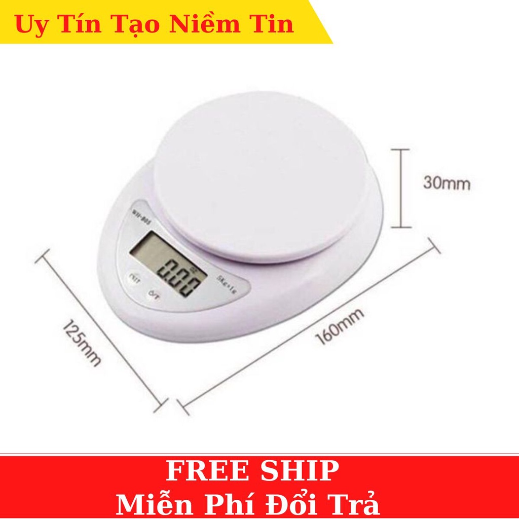 Cân tiểu li - Cân điện tử nhà bếp định lượng từ 1g - Độ Chính Xác Cao Nhỏ Gọn