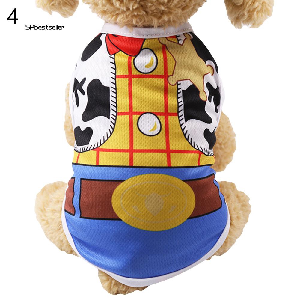 Áo ba lỗ kẻ sọc hợp thời trang cho thú cưng