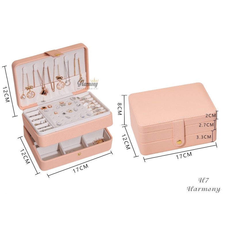hộp đựng trang sức Da TPU H7, hộp đựng phụ kiện hình chữ nhật Harmony