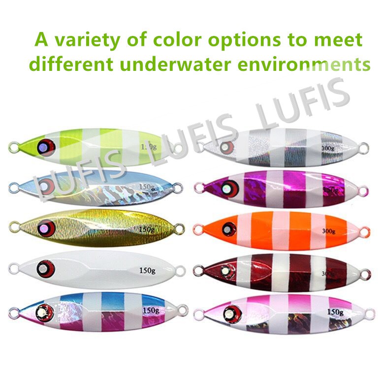 jigging Mồi Câu Cá Giả 40g / 60g / 80g / 100g / 120g / 150g / 200g / 250g / 300g / 350g Fishing lure